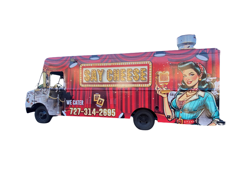 Wrapping A Food Truck Large Food Truck